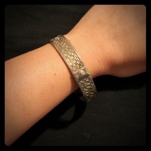 Silver Coach Bangle